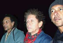 Steve Fataar with Blondie Chaplin and Ricky Fataar