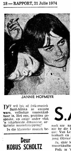 Jannie & Sheila Hofmeyr 1974