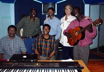 Ladysmith Black Mambazo today – in the studio with 14 Shabalala & David Marks