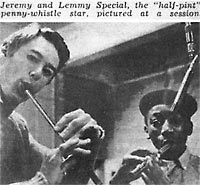Jeremy Taylor & Little Lemmy Special Mabaso 1960 Photo Courtesy Rand Daily Mail (RIP)