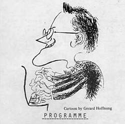 Donald Swann's Hand Drawn Program Sleeve