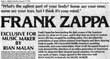 Frank Zappa - Headline Rian Malan 1979